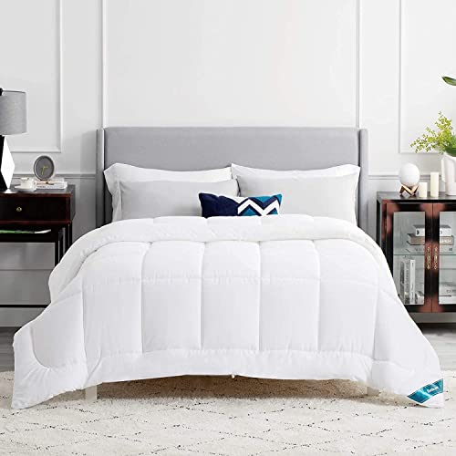 Edredão BEDSURE (Algodão - 240 x 220 cm) Bedshe - Cobertores e edredons - 240 x 220 cm, algodão, branco, fecho éclair