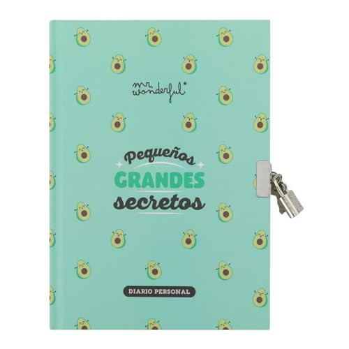 Caderno de Notas MR. WONDERFUL Caderno com Chave (A4) Mr. Wonderful - Papel de impressora e copiadora - papel pautado, ilustrado, capa rígida, cadeado