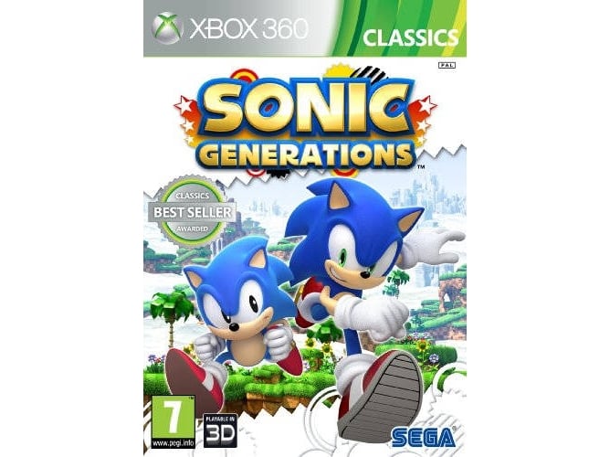 Jogo Xbox 360 Sonic Generations Classics (En) SEGA - Software de jogos de vídeo - xbox 360, sonic generations, clássicos