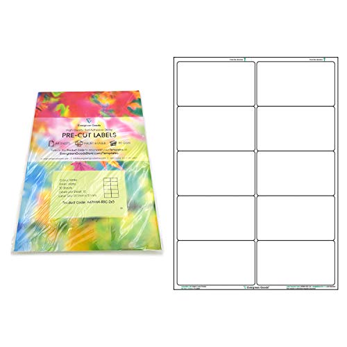 Etiquetas Autocolantes EVERGREEN GOODS A4 Branco Mate Evergreen Goods - Enfeites e acabamentos - a4, branco mate