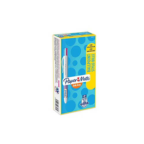 Esferográfica PAPERMATE Inkjoy Retrátil Cores Sortidas (Caixa de 12) 
Marca:
Papermate
 - Canetas - tinta gel, traço médio, corpo plástico, ponta retrátil