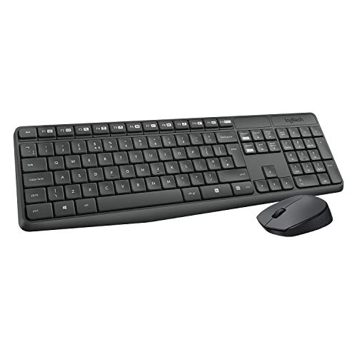Teclado LOGITECH MK235 (Wireless - Layout Alemão) Logitech - Conjuntos de acessórios de computador - wireless, layout alemão, compacto, bateria 3 anos