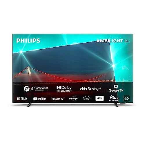 TV PHILIPS 48OLED718 (OLED - 48'' - 124 cm - 4K Ultra HD - Smart TV) Philips - Alto-falantes - oled, 48 polegadas, 4k ultra hd, smart tv