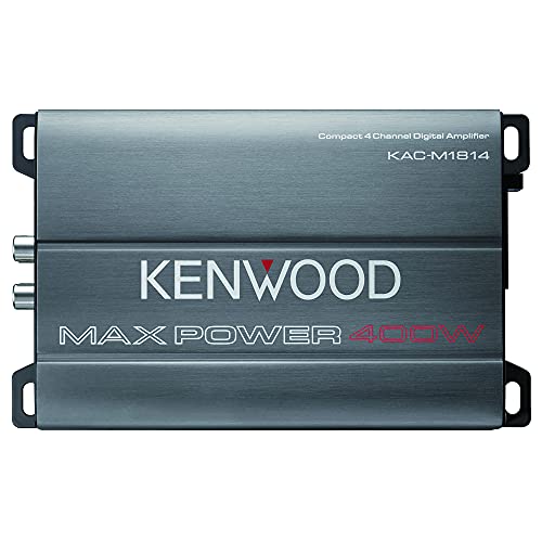 Amplificador Auto KENWOOD KAC-M1814 (4 Canais) Kenwood - Áudio - 400 W, 4 canais, usb, 86 dB