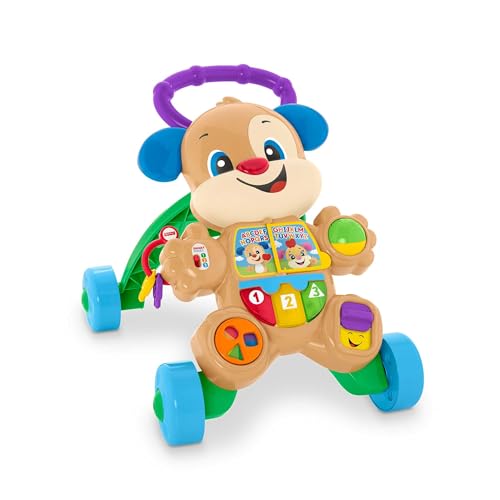 Andarilho FISHER-PRICE Ríe Y Aprende Andar Perro Mattel - Brinquedos para bebês e equipamentos de atividades - 3 modos, música, formas, cores, botão de sons