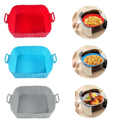 Conjunto de Formas Echehi para Ar Frito - 3 Unidades Echehi - Cozinha & sala de jantar - silicone, fritadeira, croquetes, 60 cm