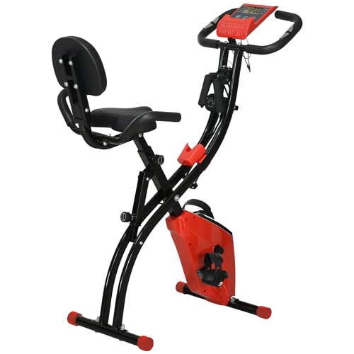 Bicicleta Estática HOMCOM Dobrável (Até: 100 kg - Altura: 97-116cm) HOMCOM - Bicicletas de exercício - dobrável, 100 kg, altura ajustável
