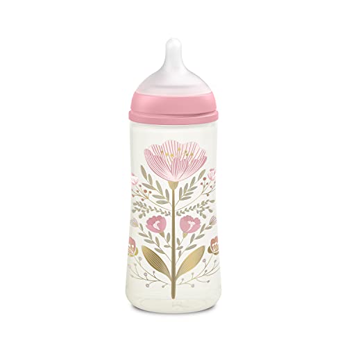Biberão SUAVINEX (360 Ml - Rosa - Tamanho: L) Suavinex - Biberões - 360 ml, tetina fisiológica, fluidez lenta, bebé