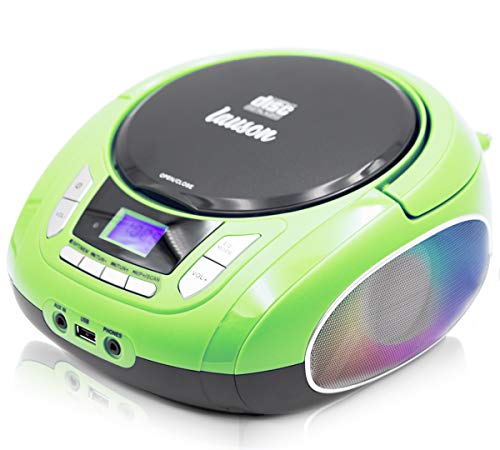 Leitor de CD Lauson Nxt964 Usb Mp3 Cd Player com Rádio Fm e Luz Led Lauson - Baterias - usb, mp3, cd player, rádio FM, luz LED