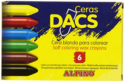 Lápis de Carvão DACS Da050260 (Multicor - 6 Unidades) Dacs - Lápis de cera - multicor, 6 unidades, ponta triangular, traço suave