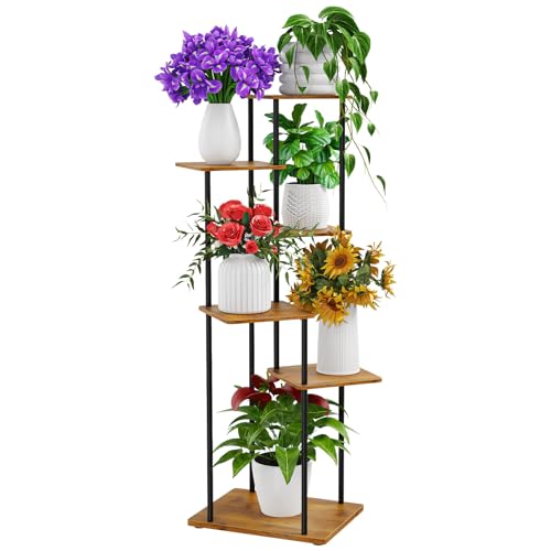 Estante de Jardim ALTORICO 6 Níveis (112 cm) ALTORICO - Suportes para plantas - 6 níveis, 112 cm, resistente à água, resistente ao óxido