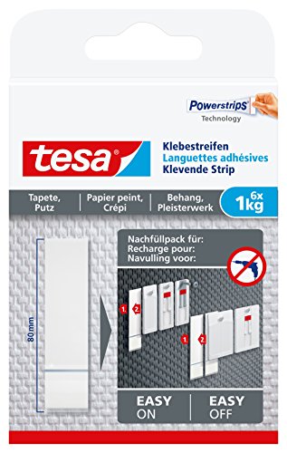 Recarga de Poderstrips TESA 1 kg (Recondicionado Como Novo) TESA - Fitas adesivas de escritório - 1 kg, resistente à água, plástico