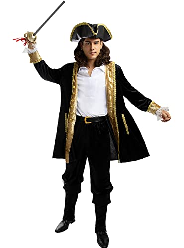 Fato de Homem DISFRAZZES Pirata Deluxe (Tam: M) Funiglobal - Brinquedos - homem, pirata, deluxe, médio