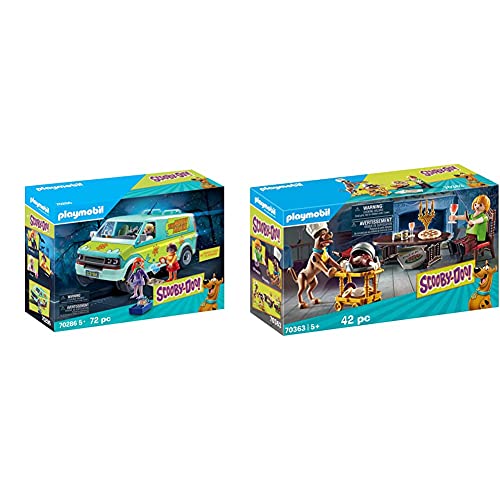 Playmobil Scooby-Doo Mystery Machine 70286 (Idade Mínima Recomendada: 5 anos) PLAYMOBIL - Peças de reposição para telemóveis - Mystery Machine, scooby-doo, investigação, monitor de luzes