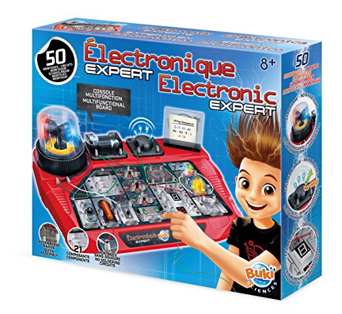 Jogo Educativo BUKI FRANCE Expert Electronics (Idade Mínima Recomendada: 8 anos) Buki - Brinquedos - jogo educativo, buki france, expert electronics, idade mínima recomendada, 50 circuitos electrónicos, componentes sem soldar