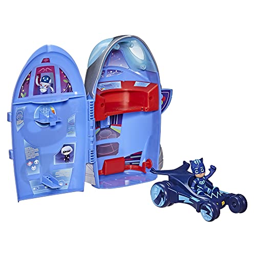 Figuras de Ação PJ MASKS Playset (Idade Mínima Recomendada: 4 anos) Hasbro - Conjuntos de brinquedos - quartel-general, cockpit, computador, lançador de veículos
