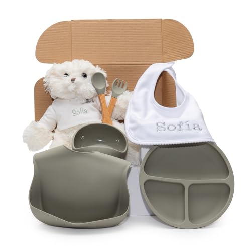 Conjunto de Presente Eco BEBE DE PARIS 3 em 1 BebeDeParis - Conjuntos de presente para bebê - 3 peças, pano de limpeza, bolsa de mão, osso de peluche