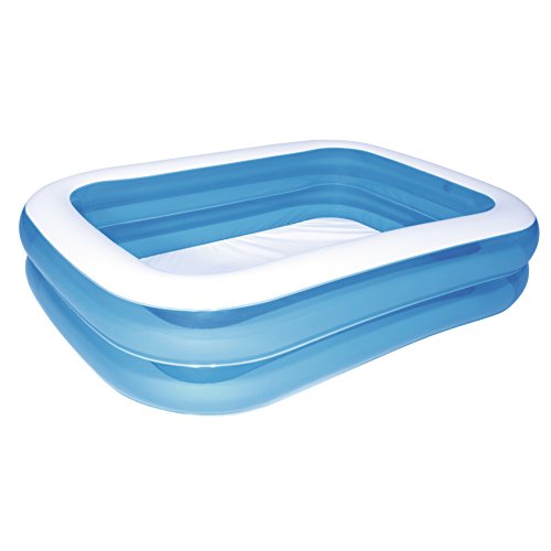 Piscina Tubular BESTWAY Deluxe Splash Azul (211x132x46cm) Bestway - Piscinas - vinil, 211x132x46cm, válvulas de segurança, remendo de reparação
