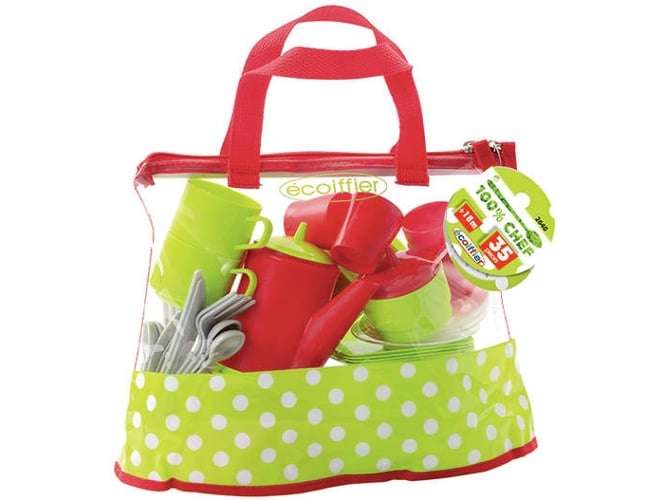 Conjunto de Panelas ECOIFFIER ECF7600002640 Ecoiffier - Cozinhas de brinquedo e alimentos de brincar - panelas, alumínio, preto