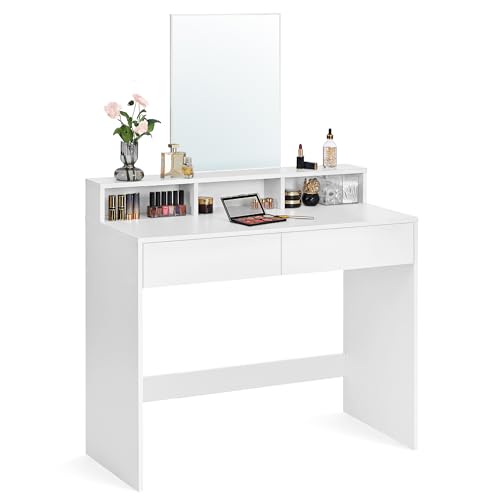 Vasagle Rdt163W01 Móvel de Casa de Banho Branco VASAGLE - Eletrodomésticos - estrutura de madeira, prateleiras metálicas, branco, 1,2 kg