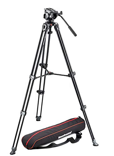 Tripé MANFROTTO MHV500AH-55 (Alumínio - Altura Máx.: 155 cm) Manfrotto - Tripés e monopés - alumínio, 15,5 cm, 3 pernas, preto