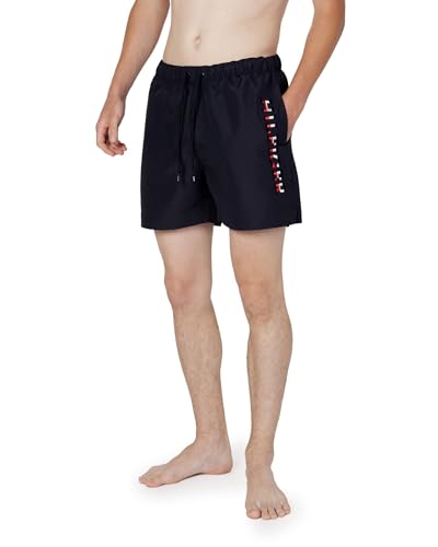 Calções para Homem TOMMY HILFIGER Medium Preto para Natação (FR 100) Tommy Hilfiger - Roupa - natação, poliéster, preto, meio