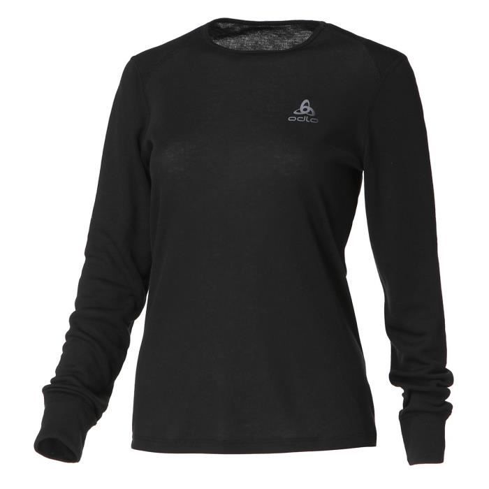 Roupa interior para Mulher ODLO Shirt Crew Neck Warm Preto para Montanha (XL) Odlo - Roupa - poliéster, preto, montanha, mulher