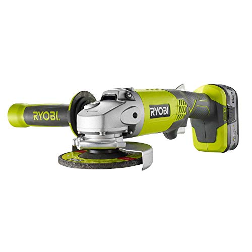 Rebarbadora RYOBI R18AG-140S (Sem Fios - 9800 rpm) Ryobi - Retíficas - sem fios, 9800 rpm, indicador LED