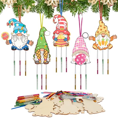 Brinquedo de Trabalhos Manuais HONMOK 10pcs Gnome Easter Wind Chimes HONMOK - Decoração - trabalhos manuais, gnome, easter, ventoinhas
