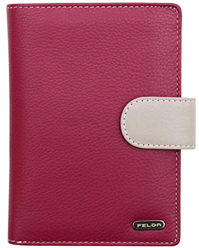Carteira de Senhora FELDA 16-105 Maroon Multi para 23 Cartões - Castanha Felda - Carteiras e clips de dinheiro - fecho eclaire, bolso interior, 23 compartimentos, polipiel