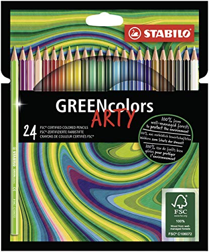 Lápis de Cor STABILO Ecológico Green Colors Stabilo - Lápis - ecológico, FSC, suave, macio