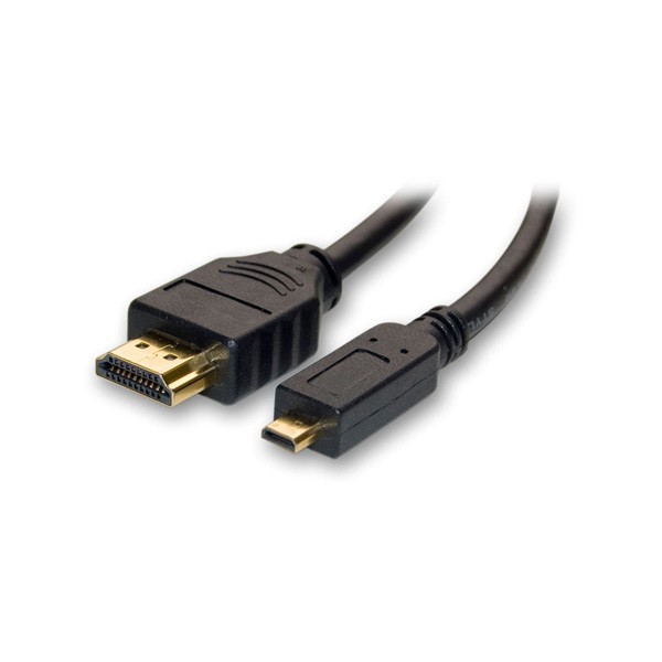 Cabo de Vídeo MEDIARANGE (HDMI - Micro HDMI D - 1 m - Preto) MediaRange - Cabos - hdmi, micro-hdmi, 1 m, preto