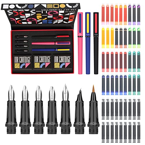 Conjunto de Canetas de Tinta Permanente GC Quill GC QUILL - Canetas - canetas, tinta permanente, GC Quill, pontas intercambiáveis