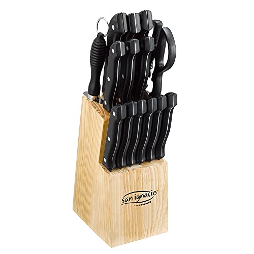 Conjunto Facas para Cozinha SKIL 15 Peças (Inox) San Ignacio - Talheres - conjunto, facas, cozinha, Skil, inox