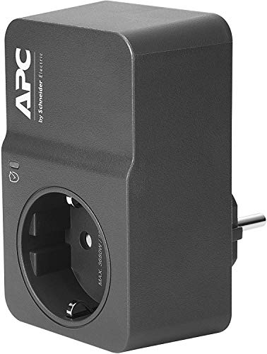 APC PM1WB-GR estabilizador de corrente 1 tomada(s) CA 230 V Preto APC - Dispositivos de proteção contra surtos - tomada EU, 1 tomada, 230 v, 10 A
