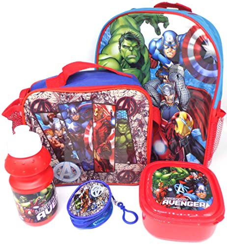 Mochila MARVEL Avengers (40 x 20 x 10 cm) TDL - Mochilas - correias ajustáveis, fecho central, bolsa térmica, 350 ml