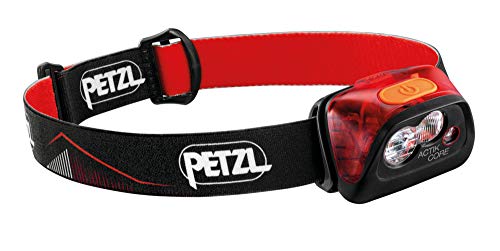 Lanterna PETZL Actik Core (Vermelho - 200 Lumens) PETZL - Lanterna e faróis - 200 lumens, 3 pilhas AAA/LR03, vermelho