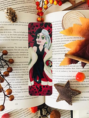 Marcapáginas DISNEY Cruella Devil Chibi Acariciando Papel Con Historias - Software de computador - marcapágina, disney, cruella devil chibi, papel fotográfico, plastificado