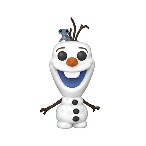 Figura FUNKO POP! Disney: Frozen 2- Olaf w/Bruni Funko - Bonecos de ação e brinquedo - funko pop, disney frozen 2, olaf, bruni, vinil