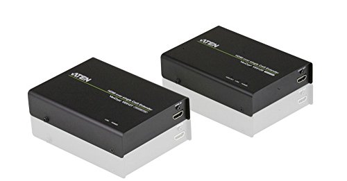 Extensão AV ATEN VE812 (HDMI - 100 m - Preto) ATEN - Divisores e comutadores de áudio e vídeo - hdmi, 100m, plug & play, preto