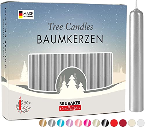Conjunto de 20 Vela de Natal BRUBAKER (Multicor) BRUBAKER - Velas - conjunto, 20 velas, natal, multicor