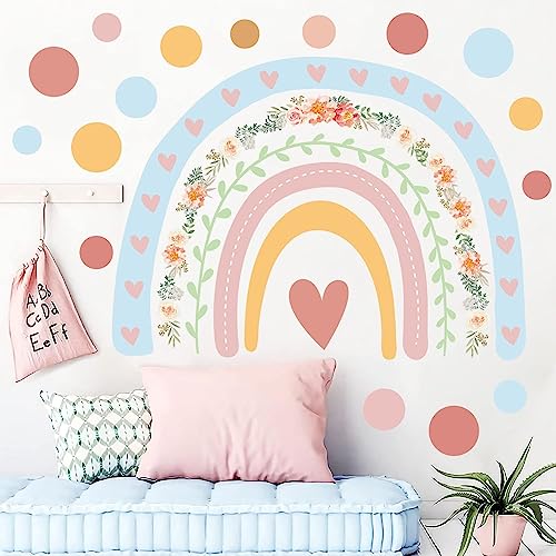 Autocolante TNLABY 400x300cm Arco Iris Flores Tanlaby - Papel de parede - autocolante, tnlaby, arco-íris, flores