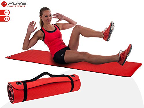 Tapete de Rendimento PURE2IMPROVE Tpe Mat Pure2Improve - Equipamento atlético de uso geral - fitness, yoga, durável, transporte