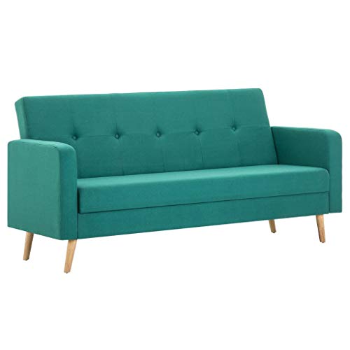 Sofá Vagão VIDAXL com Almofada (Verde - 150x200 cm) vidaXL - Sofás - almofada, verde, 150x200 cm