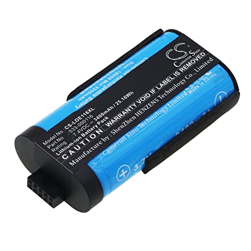 Logitech Cs-Loe116Xl Bateria Recarregável Preto Cameron Sino - Baterias - recarregável, ião-lítio, 3400 mAh, 7,4 V