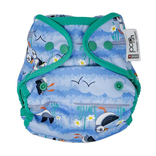 Close Pop-In Cotton Reusable Cloth Nappy Puffin Tall Size Close Parent Ltd - Fraldas - pop-in, algodão, cotton, reutilizável