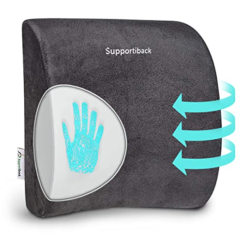 Almofada Lumbal SUPPORTIBACK Memory Foam SUPPORTIBACK - Almofadas de apoio para as costas e lombar - lombalgia, memory foam, suporte