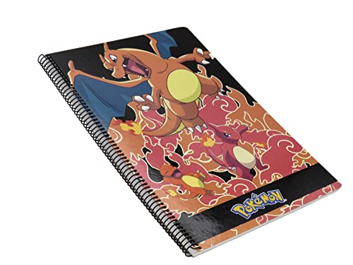Caderno POKEMON Charmander (Laranja - A5 - Quadriculado) CYP BRANDS - Cadernos e bloco de notas - charmander, laranja, quadriculado, 80 folhas
