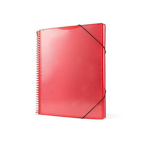 Pasta Espiral PRYSE (Vermelho - Polipropileno - A4) Pryse - Pastas e capas de relatório - pasta espiral, pryse, vermelho, polipropileno, a4, 50 folhas