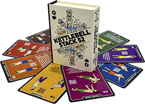 Kit de Musculação STACK FITNESS Kettlebell (52 cartões) Stack 52 - Jogos - kit, musculação, stack fitness, kettlebell